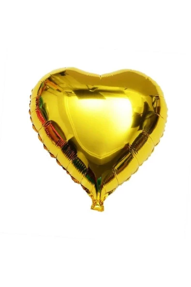 Pazariz Kalp Balon Folyo Sarı 60 Cm 24 Inç