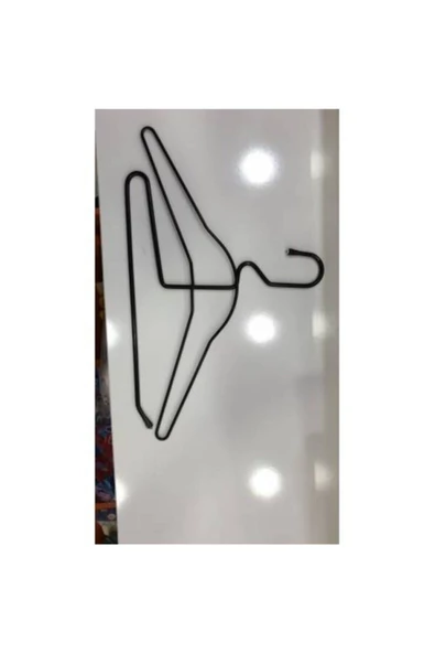 Pazariz Pazarız Pantolon Ve Gömlek Askısı Bir Arada Demir Siyah - 2