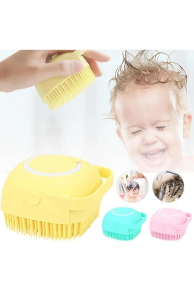 Pazariz Banyo Duş Kesesi Sabun Duş Jeli Hazneli Masaj Fırçası Lif Kese ürün görseli 1