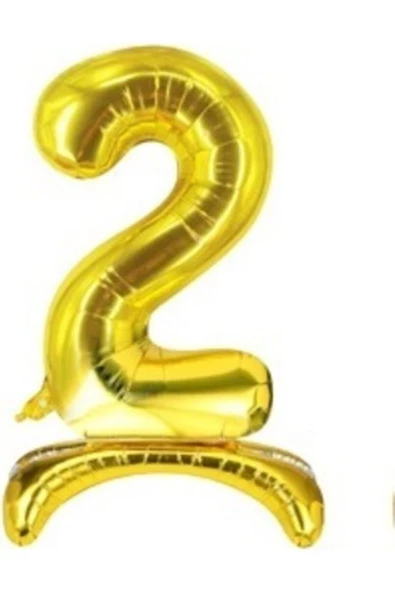 Pazariz Balon 2 Rakamı Ayaklı Folyo Balon