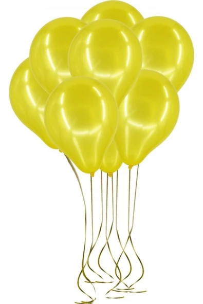 Pazariz 25'li Lateks Metalik Balon Sarı ürün görseli 1