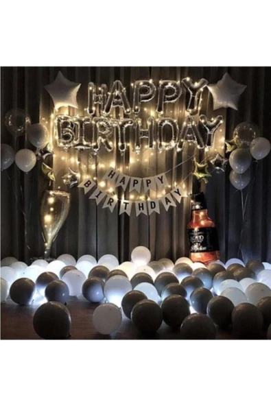Pazariz Viskili Kadehli Yetişkin Doğum Günü Happy Bırthday Seti
