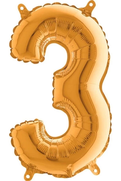 Pazariz Rakam Folyo Balon Altın 80 Cm ürün görseli