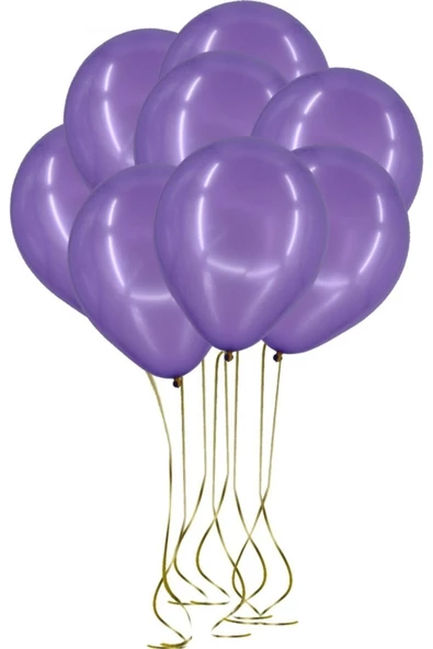 Pazariz 100'lü Lateks Pastel Balon Mor ürün görseli