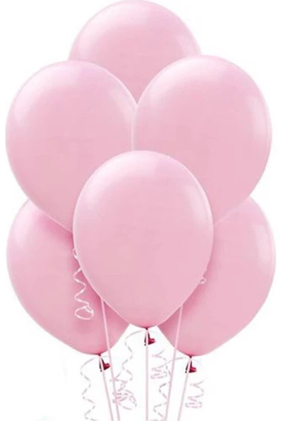 Pazariz Party Shop Metalik Pembe Balon 20´li Paket