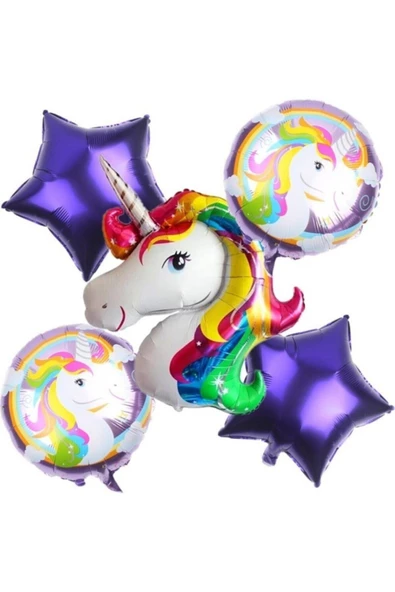 Pazariz Group Unicorn 5'li Set Balon