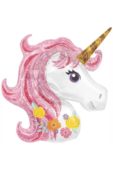 Pazariz 50 Cm Unicorn Temalı Folyo Balon ürün görseli