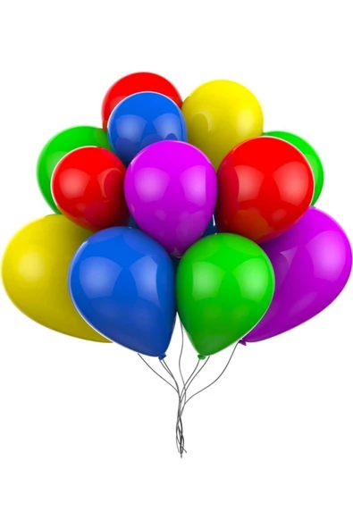 Pazariz Barn Members Metalik 5'li Balon Seti (sarı- Kırmızı- Mavi- Mor- Yeşil) 35 Adet