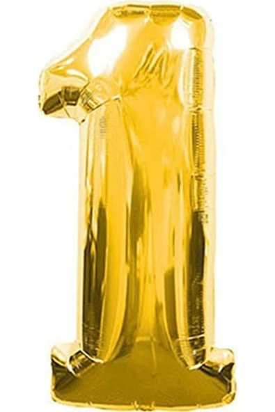 Pazariz Balon 1 Rakam Folyo Balon Altın 40'inch ürün görseli