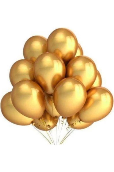 Pazariz 10 Adet Metalik Sedefli Balon ürün görseli
