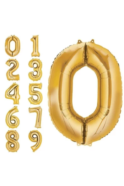 Pazariz 4 Yaş -sayı-rakam Folyo Balon Altın(gold) Renk 100 Cm 40 Inç -dogum Günü -parti-kutlama - Resim 3