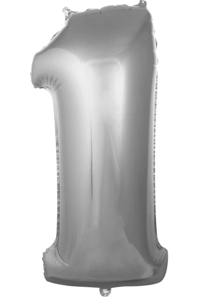 Pazariz Balon 1 Rakam 76 Cm Gümüş Folyo Balon 34 Inc ürün görseli