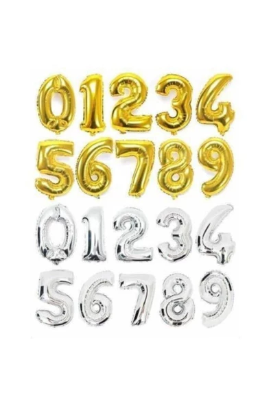 Pazariz 4 Yaş -sayı-rakam Folyo Balon Altın(gold) Renk 100 Cm 40 Inç -dogum Günü -parti-kutlama - Resim 2
