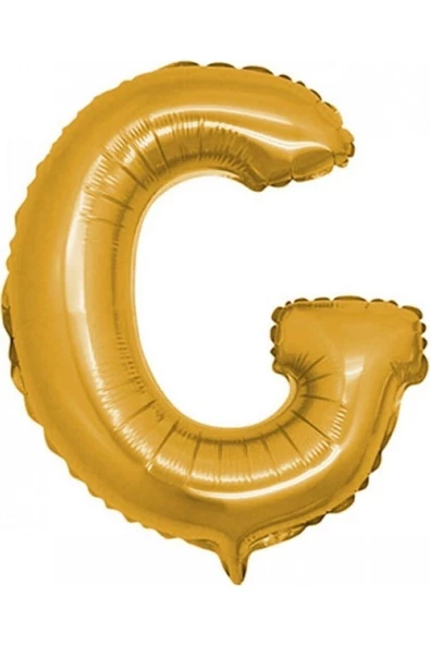 Pazariz G (gold) Harf Folyo Balon - 90 Cm - Altın Folyo Harf Balon ürün görseli
