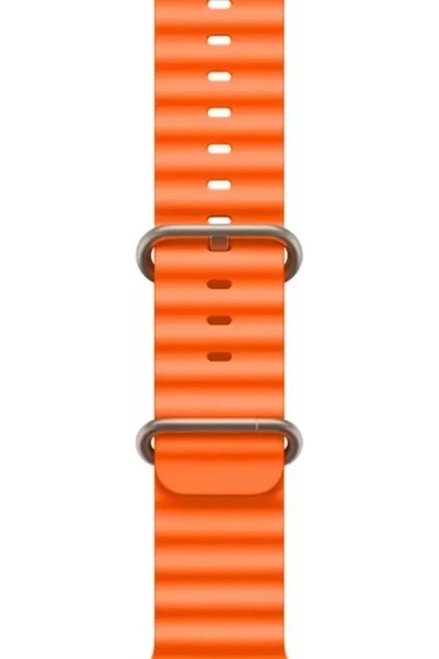 Pazariz Apple Watch Uyumlu8 7 6 5 4 3 2 Se 42mm / 44mm / 45mm Spor Silikon Kordon Kayış - Resim 2