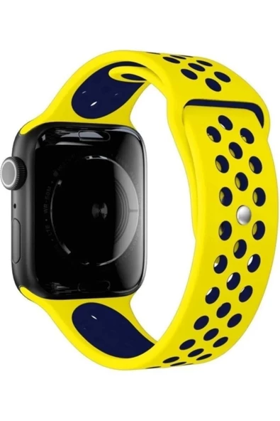 Pazariz Apple Watch Uyumluultra 3 4 5 6 7 8 Se S 42 44 45mm Kordon Delikli Spor Band Kayış - 3