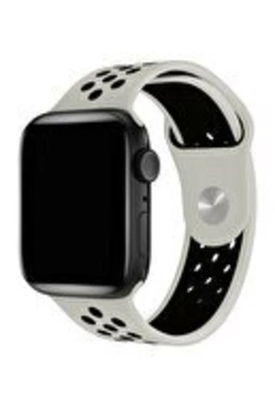 Pazariz Apple Watch Uyumlu3 4 5 6 7 8 Ultra Se 42/44/45/49 Mm Kordon Kayış Kaliteli Silikon - Resim 2