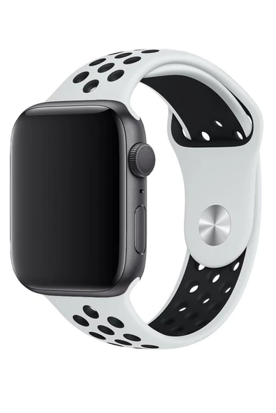 Pazariz Apple Watch Uyumlu3 4 5 6 7 8 Se 38 40 41mm Kalite Kordon Kayış Delikli Spor Band - Resim 2