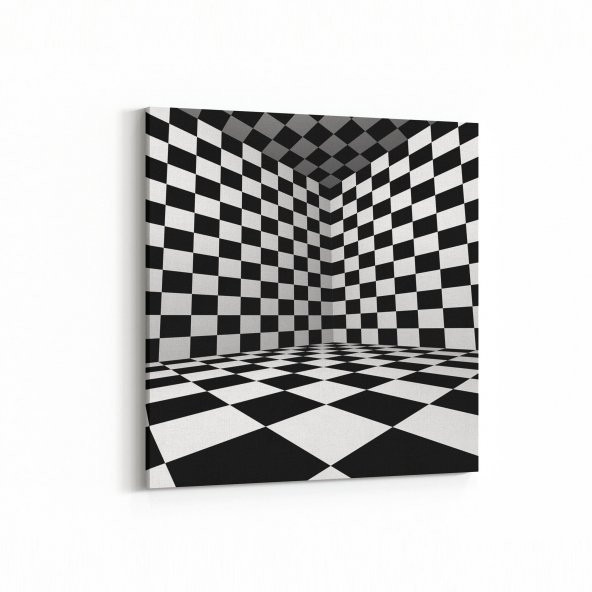 Olla 10233 Abstract Girdap Görsel Kare Kanvas Tablo