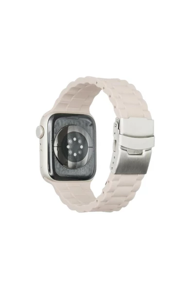 Pazariz Apple Watch Uyumlu4 5 6 7 8 Ultra 45mm 44mm 42mm Silikon Bracelet Kordon ürün görseli 1