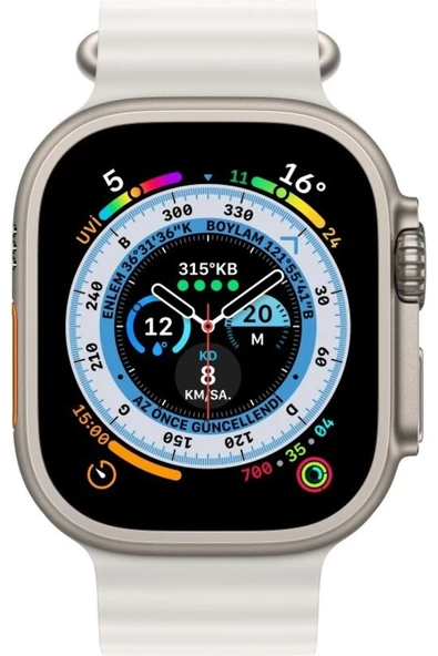 Pazariz Apple Watch Uyumluultra 1 2 3 4 5 6 7 8 Se 42 44 45 49mm Silikon Kasis Kabartmalı Kordon - Resim 3