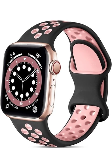 Pazariz Apple Watch Uyumlu3 4 5 6 7 8 Ultra Se 42-44-45-49 Mm Kordon Kayış Kaliteli Silikon