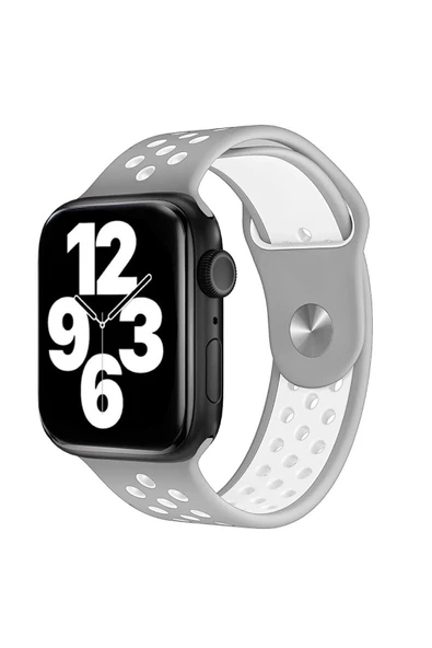 Pazariz Apple Watch Uyumlukordon 1 2 3 4 5 6 Se 42 Mm / 44 Mm /45mm Silikon Kordon Kayış ürün görseli 1