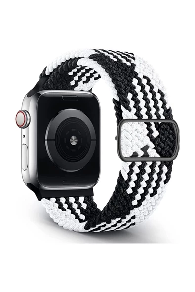 Pazariz Apple Watch Uyumlukordon 3 4 5 6 7 Se 42mm 44mm 45mm Örgü Tokalı Kordon ürün görseli 1