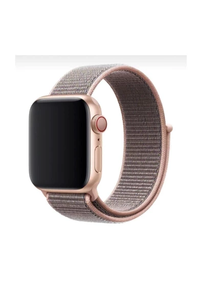 Pazariz Apple Watch Uyumlu1-2-3-4-5-6-7-se Serisi 42 Mm 44 Mm 45 Mm Rose Gold Spor Kordon