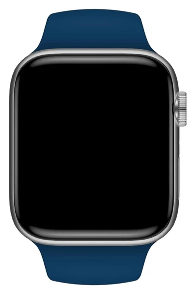 Pazariz Apple Watch Uyumlu3 4 5 6 7 8 Se 42 44 45mm Kordon Kayış Klasik Kaliteli Silikon - Resim 3