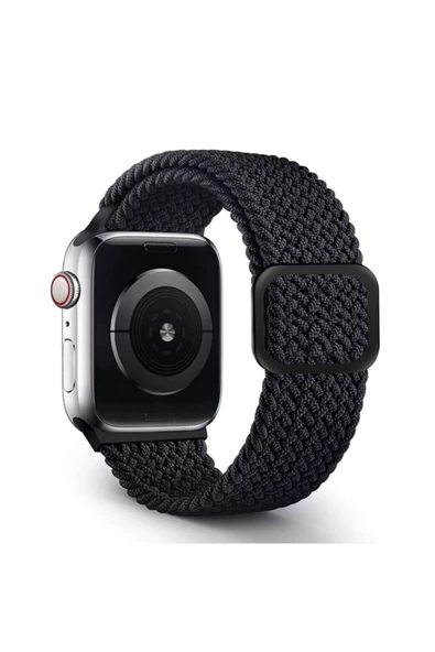 Pazariz Apple Watch Uyumlu42mm 44mm 45mm 49mm 1/2/3/4/5/6/se/7/8/ultra Örgü Tokalı Kordon ürün görseli 1
