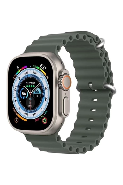 Pazariz Apple Watch Uyumlu42mm 44mm 45mm 49mm 1/2/3/4/5/6/se/7/8/ultra Kordon Kordon - Resim 3