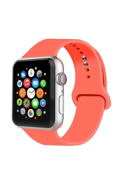 Pazariz Apple Watch Uyumlukordon 2 3 4 5 42 Mm Ve 44 Mm Silikon Kordon Kayış ürün görseli 1
