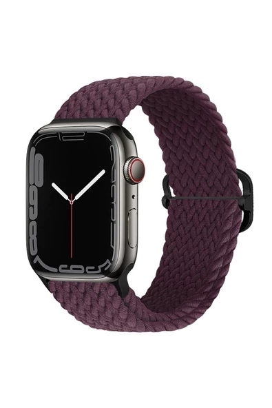 Pazariz Apple Watch Uyumlu3 4 5 6 7 8 Ultra 45mm 44mm 42mm Braided Örgü Kordon ürün görseli 1