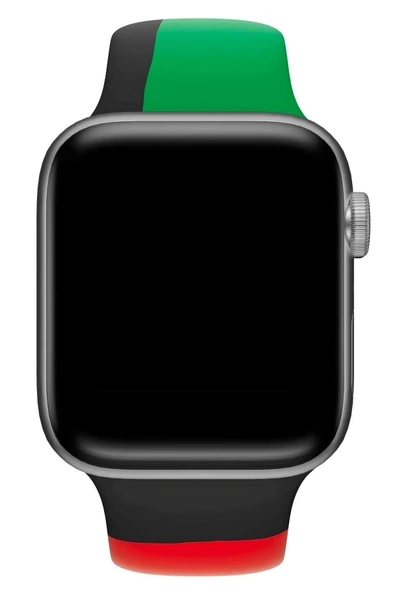 Pazariz Apple Watch Uyumlu3 4 5 6 7 8 Se 42 44 45mm Kordon Kayış Klasik Kaliteli Silikon - Resim 3