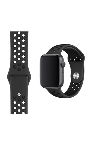 Pazariz Apple Watch Uyumlu2 3 4 5 6 Se 42 Mm 44 Mm Delikli Spor Kordon Kayış ürün görseli 1