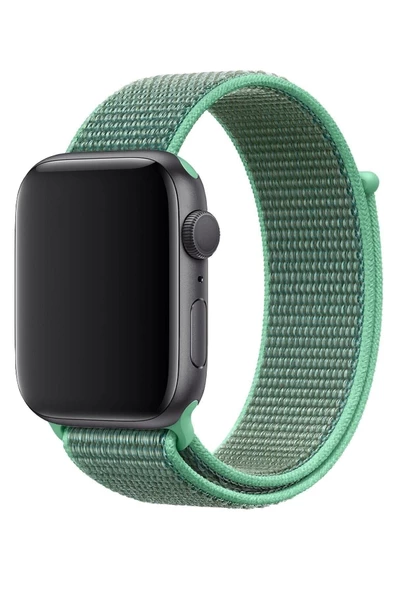 Pazariz Apple Watch Uyumlu1-2-3-4-5-6-7-se Serisi 38mm - 40mm -41mm Spor Kumaş Kordon - Resim 3