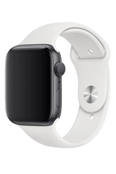 Pazariz Apple Watch Uyumlu38mm Yüksek Kalite Spor Klasik Silikon Kordon Kayış - Resim 3