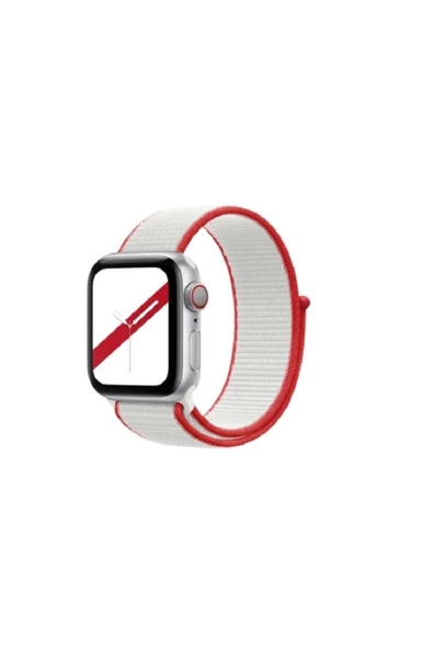 Pazariz Apple Watch Uyumlu1-2-3-4-5-6-7-se Serisi 38mm - 40mm -41mm Spor Kumaş Kordon - Resim 2