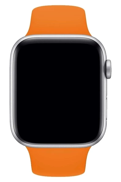 Pazariz Apple Watch Uyumlukordon 2 3 4 5 6 7 8 42-44-45 Silikon Kordon Kayış - Resim 2