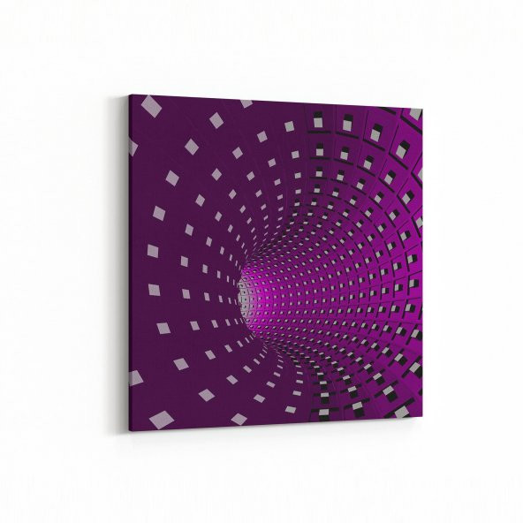 Olla 10257 Abstract Girdap Görsel Kare Kanvas Tablo