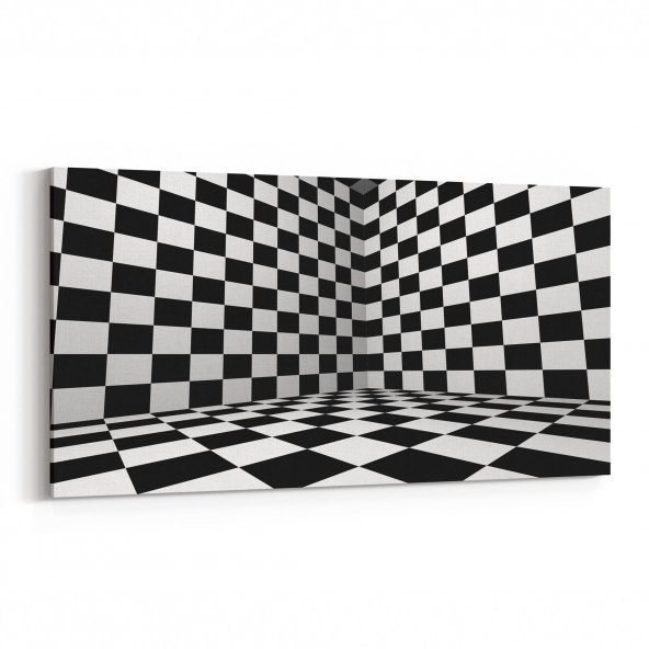 Olla 10233 Abstract Girdap Görsel Yatay Dar Kanvas Tablo