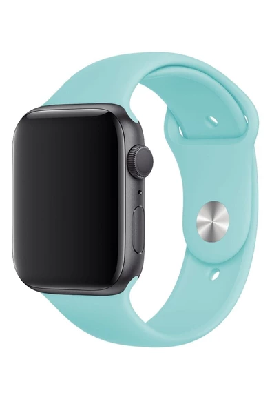 Pazariz Apple Watch Uyumlukordon 1 2 3 4 5 6 7 Se 38 Mm/40 Mm/41mm Silikon Kordon Kayış - Resim 3