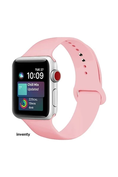 Pazariz Apple Watch Uyumlu3-4-5-6-7-8 Se Için Kordon 42-44-45-49 Mm Spor Kordon Silikon Çok Renkli