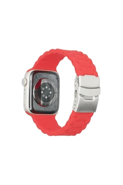 Pazariz Apple Watch Uyumlu4 5 6 7 8 41mm 40mm 38mm Silikon Bracelet Kordon ürün görseli 1