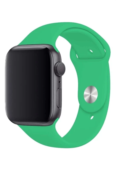 Pazariz Apple Watch Uyumlu2 3 4 5 6 7 Se 38 40 41mm Kalite Kordon Kayış Klasik Kaliteli Silikon - Resim 2