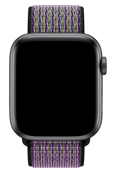 Pazariz Apple Watch Uyumlu1-2-3-4-5-6-se-7 Serisi 42mm - 44mm - 45mm Spor Kumaş Kordon - Resim 2