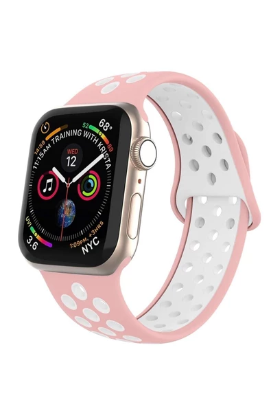 Pazariz Apple Watch Uyumlusilikon Delikli Kordon Iwatch Uyumlukayış 1 | 2 | 3 | 4 | 5 - 38mm/40mm