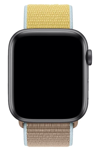 Pazariz Apple Watch Uyumlu1-2-3-4-5-6-7-se Serisi 38mm - 40mm -41mm Spor Kumaş Kordon - Resim 2