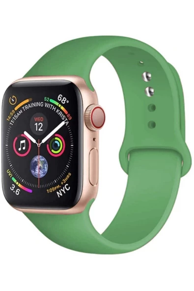 Pazariz Apple Watch Uyumlu38mm 40mm 41mm 1/2/3/4/5/6/se/7/8 Spor Silikon Kordon 20-mint